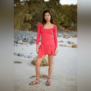 NWT Free People Lexi Drop-Waist Mini Dress